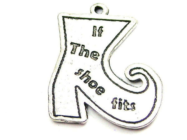 If The Shoe Fit's Witch Boot Genuine American Pewter Charm