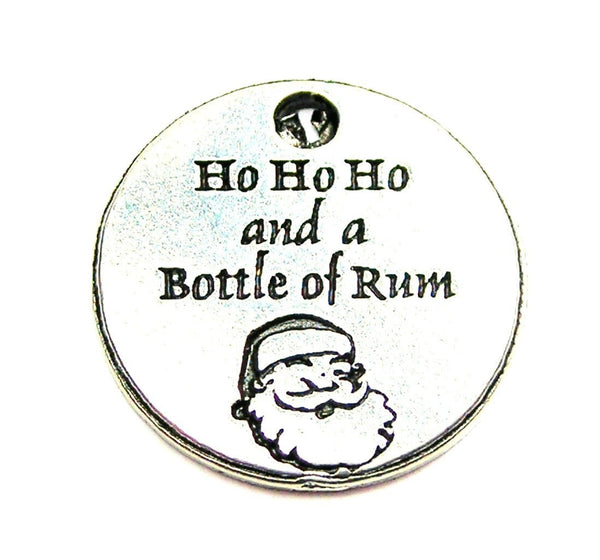 Ho Ho Ho And A Bottle Of Rum Genuine American Pewter Charm