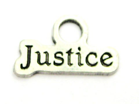 Justice Genuine American Pewter Charm