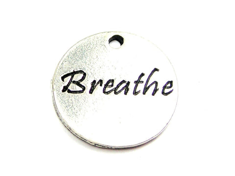 Breathe Circle Genuine American Pewter Charm