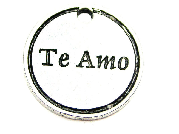 Te Amo I Love You Genuine American Pewter Charm