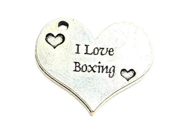 I Love Boxing Genuine American Pewter Charm - American Made Pewter ...
