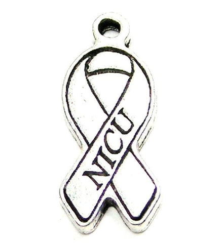 NICU Awareness Ribbon Genuine American Pewter Charm