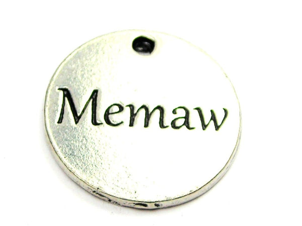 Memaw Genuine American Pewter Charm