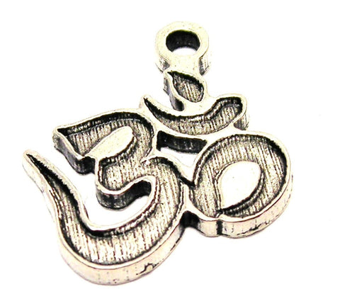 Namaste Engraved Genuine American Pewter Charm