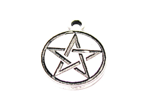 Pentacle Symbol Genuine American Pewter Charm