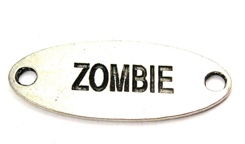 Zombie - 2 Hole Connector Genuine American Pewter Charm