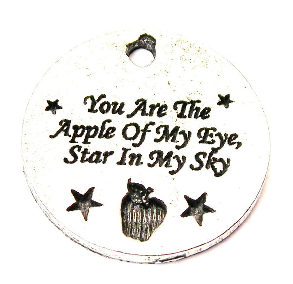 You Are The Apple Of My Eye, Star In My Sky Genuine American Pewter Charm