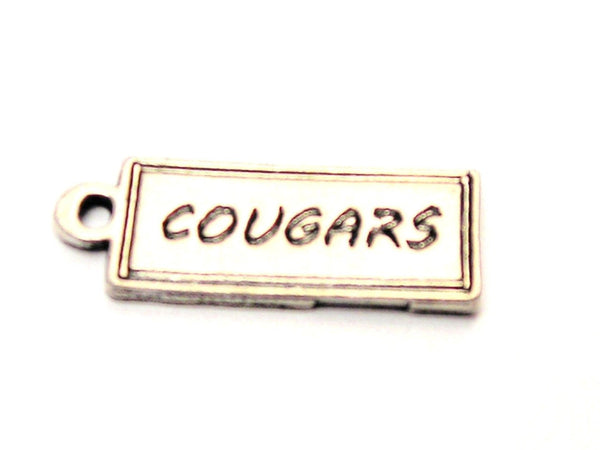 Cougars Tab Genuine American Pewter Charm