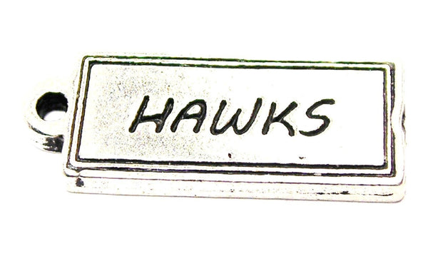 Hawks Tab Genuine American Pewter Charm