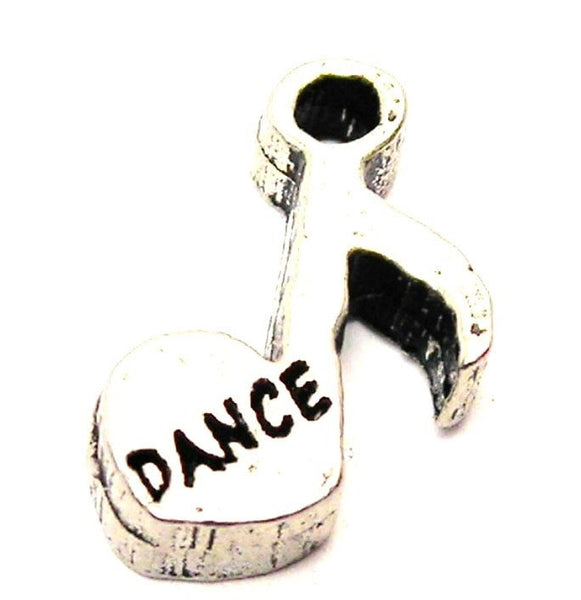 Dance On A Music Note Genuine American Pewter Charm