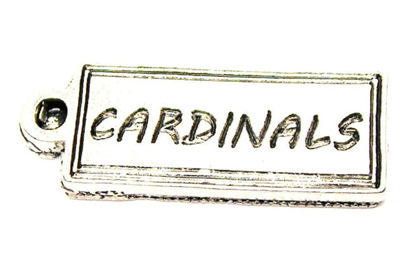 Cardinals Tab Genuine American Pewter Charm