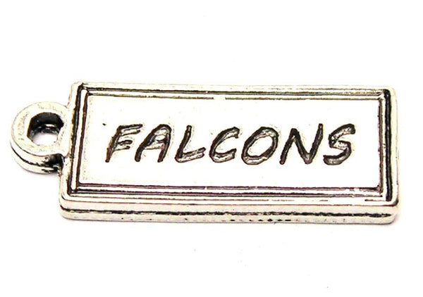 Falcons Tab Genuine American Pewter Charm