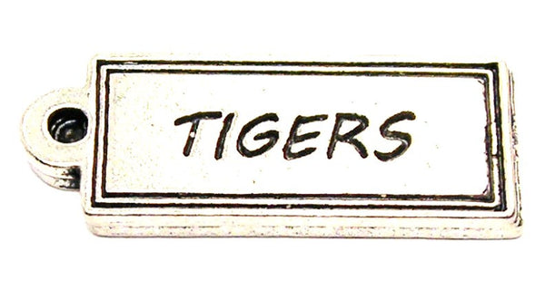 Tigers Tab Genuine American Pewter Charm