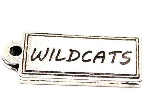 Wildcats Tab Genuine American Pewter Charm