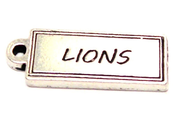 Lions Tab Genuine American Pewter Charm
