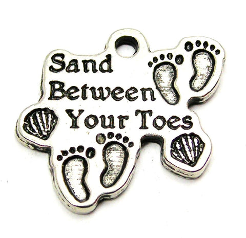 Sand Between Your Toes Genuine American Pewter Charm