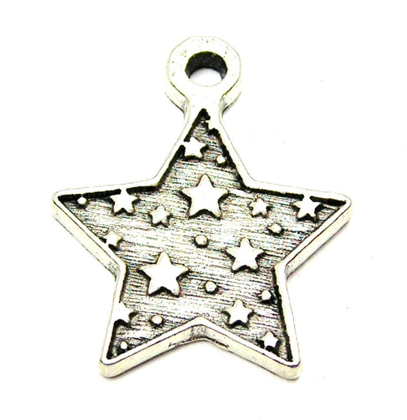 Pewter Charms, American Charms, Charms for bangles, charms for necklaces, charms for jewelry, Style_Celestial charms, star shaped charms