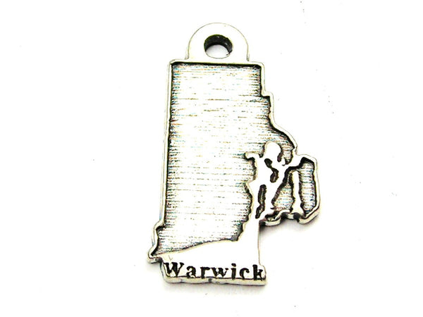 Warwick Rhode Island Genuine American Pewter Charm