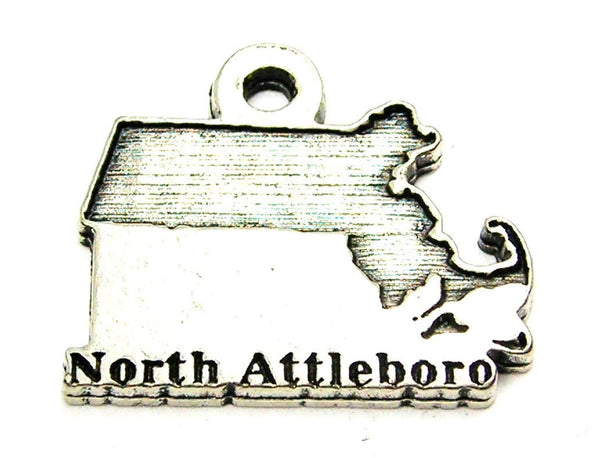 North Attleboro Massachusetts Genuine American Pewter Charm