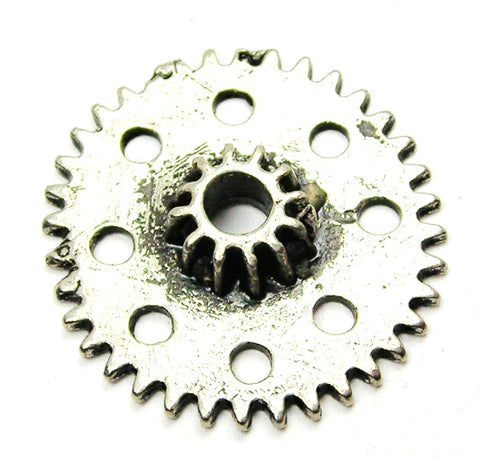 Steampunk Gear Large Genuine American Pewter Charm