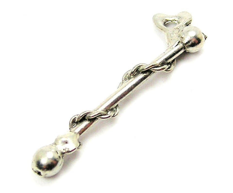 Baton Genuine American Pewter Charm