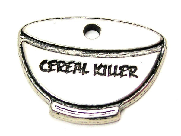 Cereal Killer Genuine American Pewter Charm
