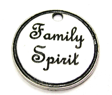 Family Spirit Circle Genuine American Pewter Charm