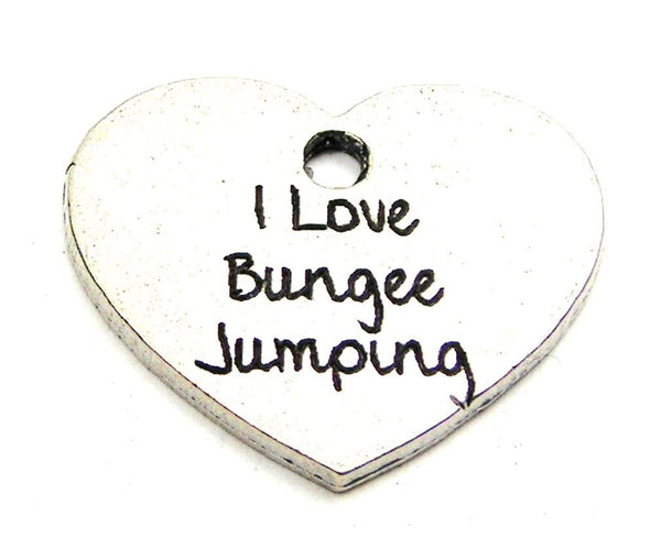 I Love Bungee Jumping Genuine American Pewter Charm
