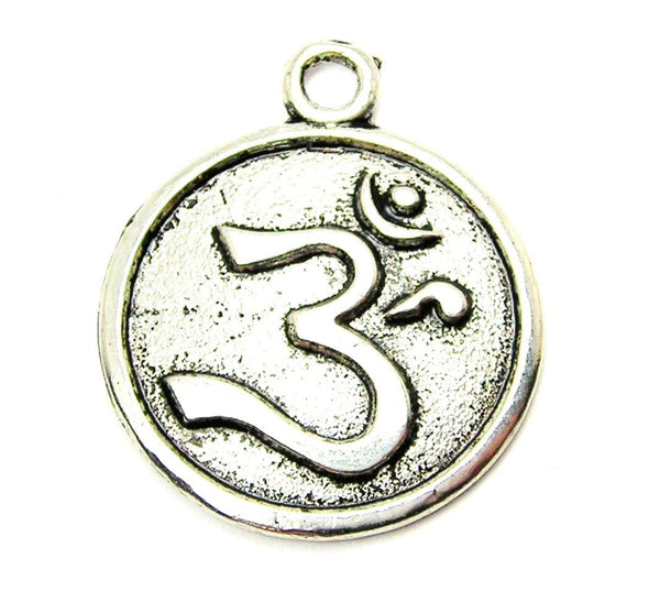 Namaste Circle Genuine American Pewter Charm