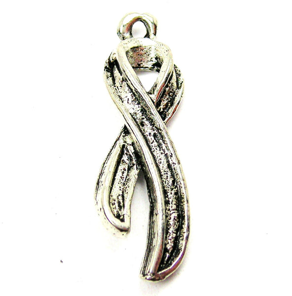 Chico Ribbon Quality Awareness Ribbon Genuine American Pewter Charm - American Made ...