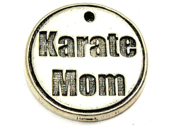Karate Mom Genuine American Pewter Charm