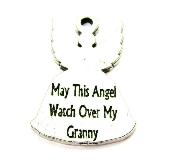May This Angel Watch Over My Granny Genuine American Pewter Charm
