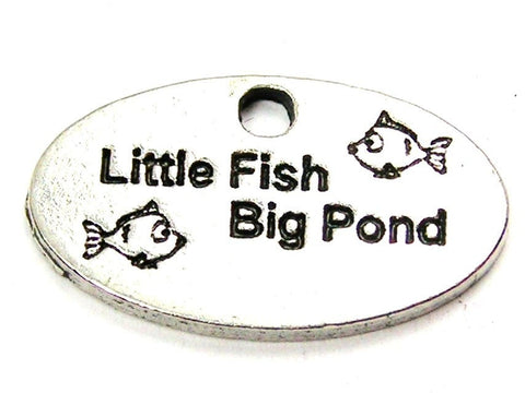 Little Fish Big Pond Genuine American Pewter Charm