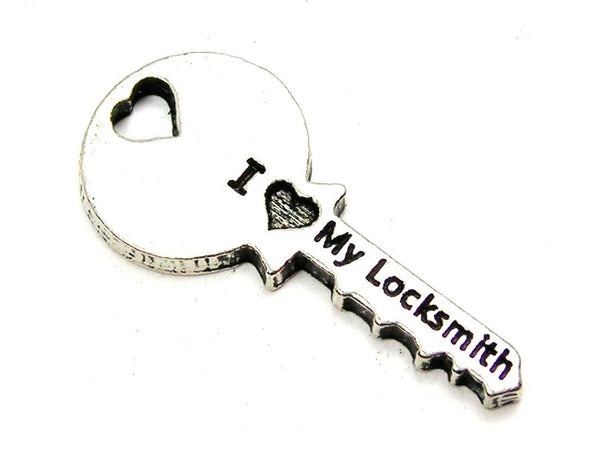 I Love My Locksmith Genuine American Pewter Charm