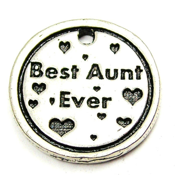 Best Aunt Ever Genuine American Pewter Charm