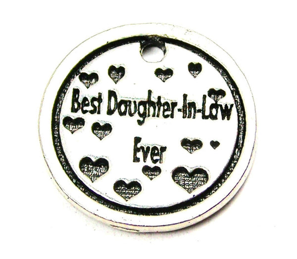 Best Daughter In Law Ever Genuine American Pewter Charm