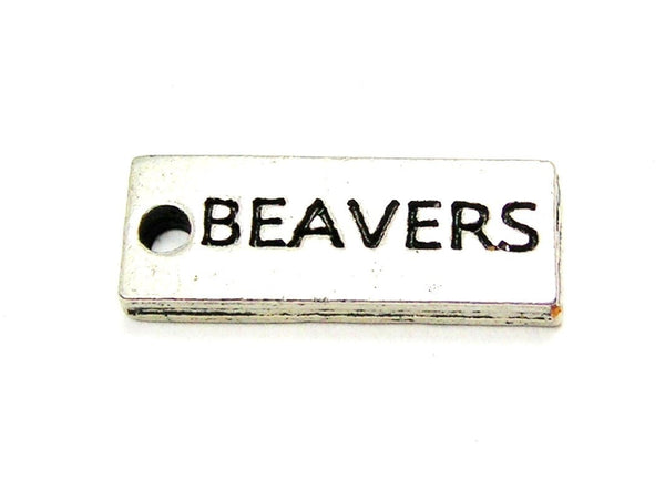 Beavers Tab Genuine American Pewter Charm