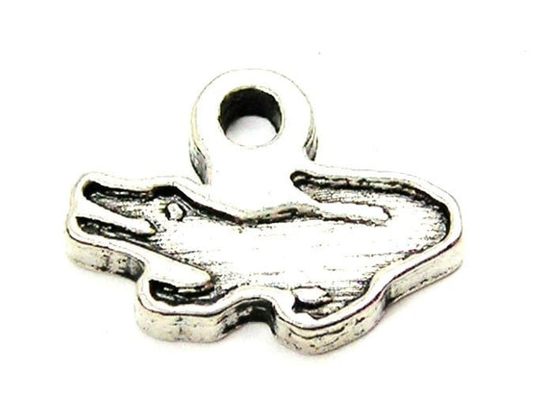 Engraved Alligator Mini Genuine American Pewter Charm