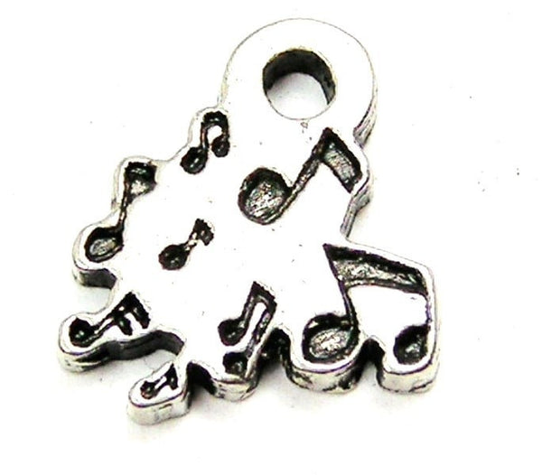 Many Music Notes Mini Genuine American Pewter Charm