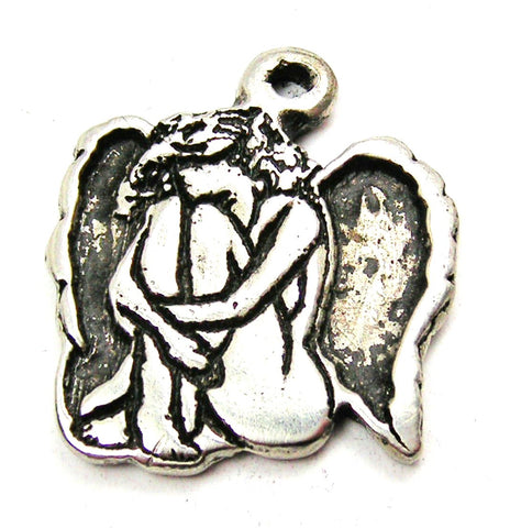 Weeping Angel Genuine American Pewter Charm