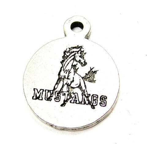 Mustangs Circle Genuine American Pewter Charm