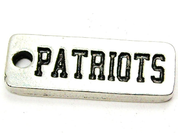 Patriots Tab Genuine American Pewter Charm