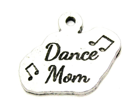 Dance Mom With Music Notes Genuine American Pewter Charm