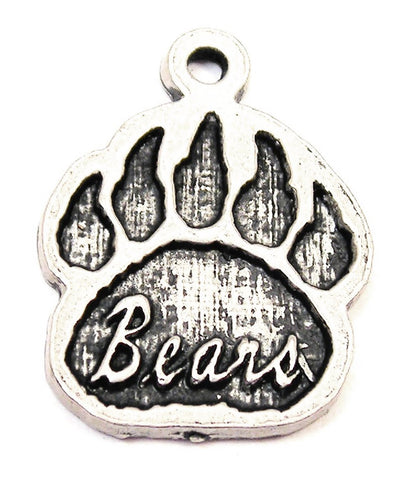 Bear Paw Says Bears Genuine American Pewter Charm