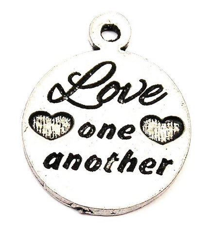 Love One Another Genuine American Pewter Charm