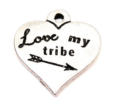 Love My Tribe Genuine American Pewter Charm