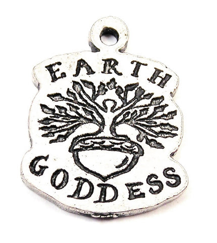 Earth Goddess Genuine American Pewter Charm