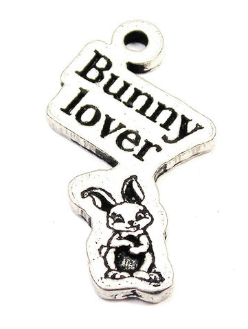 Bunny Lover Genuine American Pewter Charm