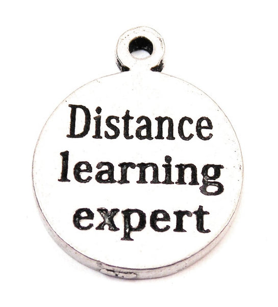 Distance Learning Expert Genuine American Pewter Charm